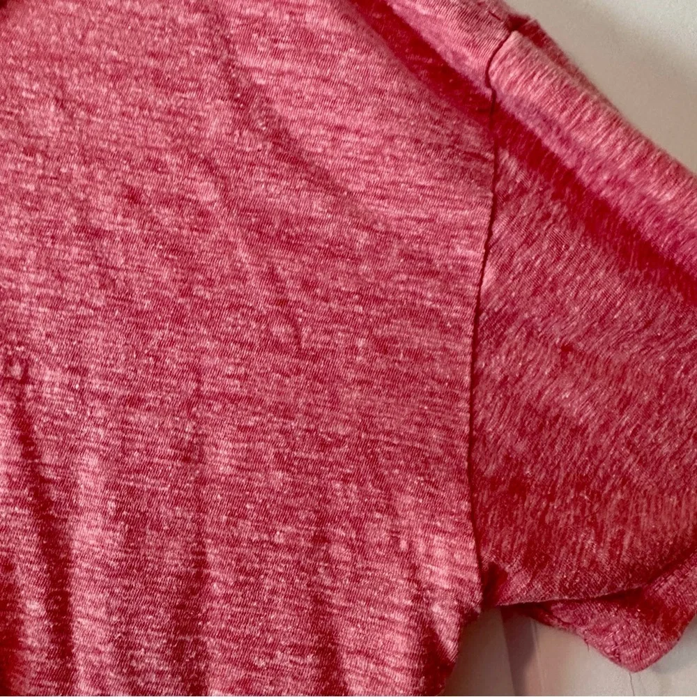 Style & Co Coral Cold Shoulder Knot Front Top Short Sleeve Size XXL - Picture 5 of 7